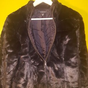 Faux fur jacket